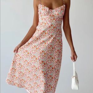 AMARA MIDI DRESS MULTI PRINCESS POLLY FLORAL